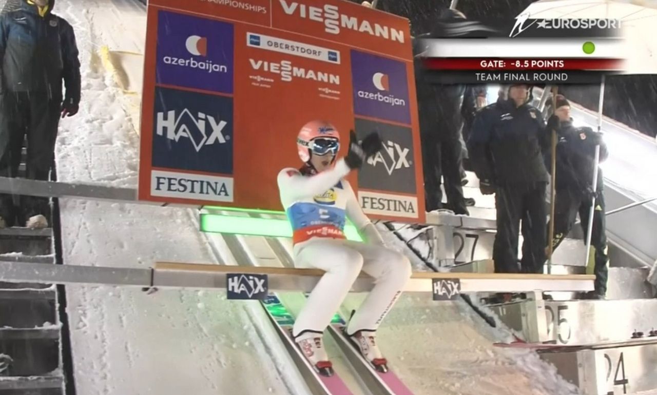 Sceny w Oberstdorfie. Kubacki nagle zaczął krzyczeć do Niemców