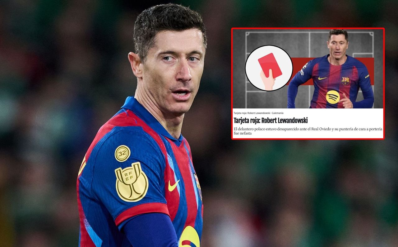 Hiszpanie bez hamulców o "Lewym". Dali mu czerwoną kartkę