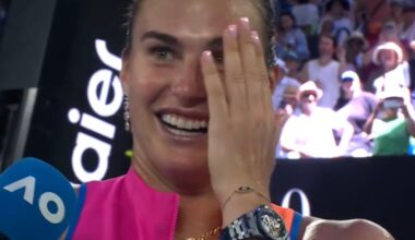 "Czy możesz wyjść?". Komedia po meczu Sabalenki