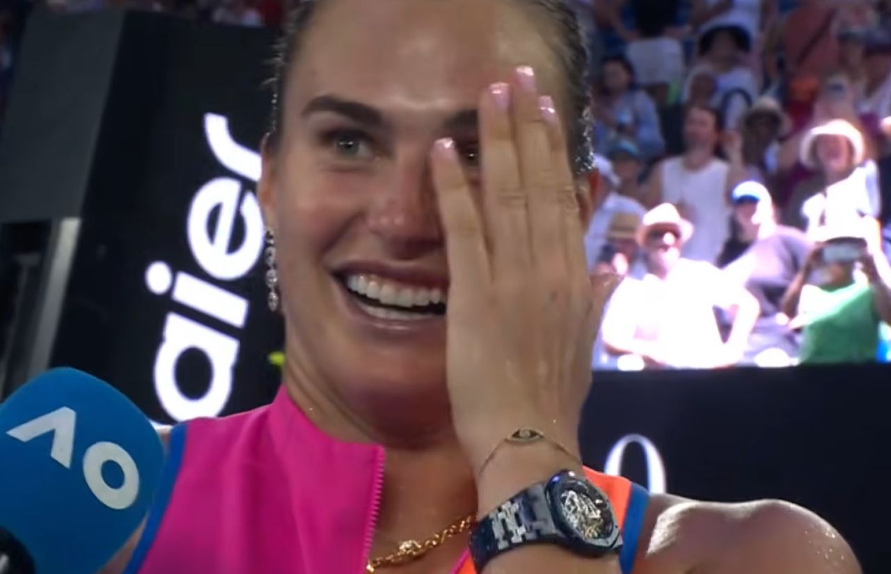 "Czy możesz wyjść?". Komedia po meczu Sabalenki