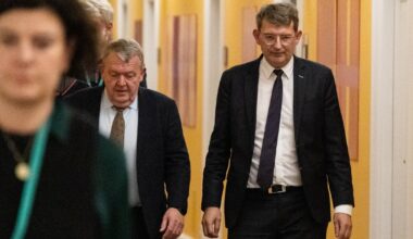 Minister obrony Danii Troels Lund Poulsen (po prawej)