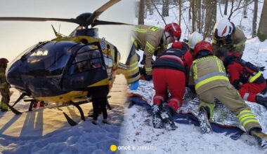 Wypadek dziecka na sankach. Lądował śmigłowiec LPR - Onet Wiadomości