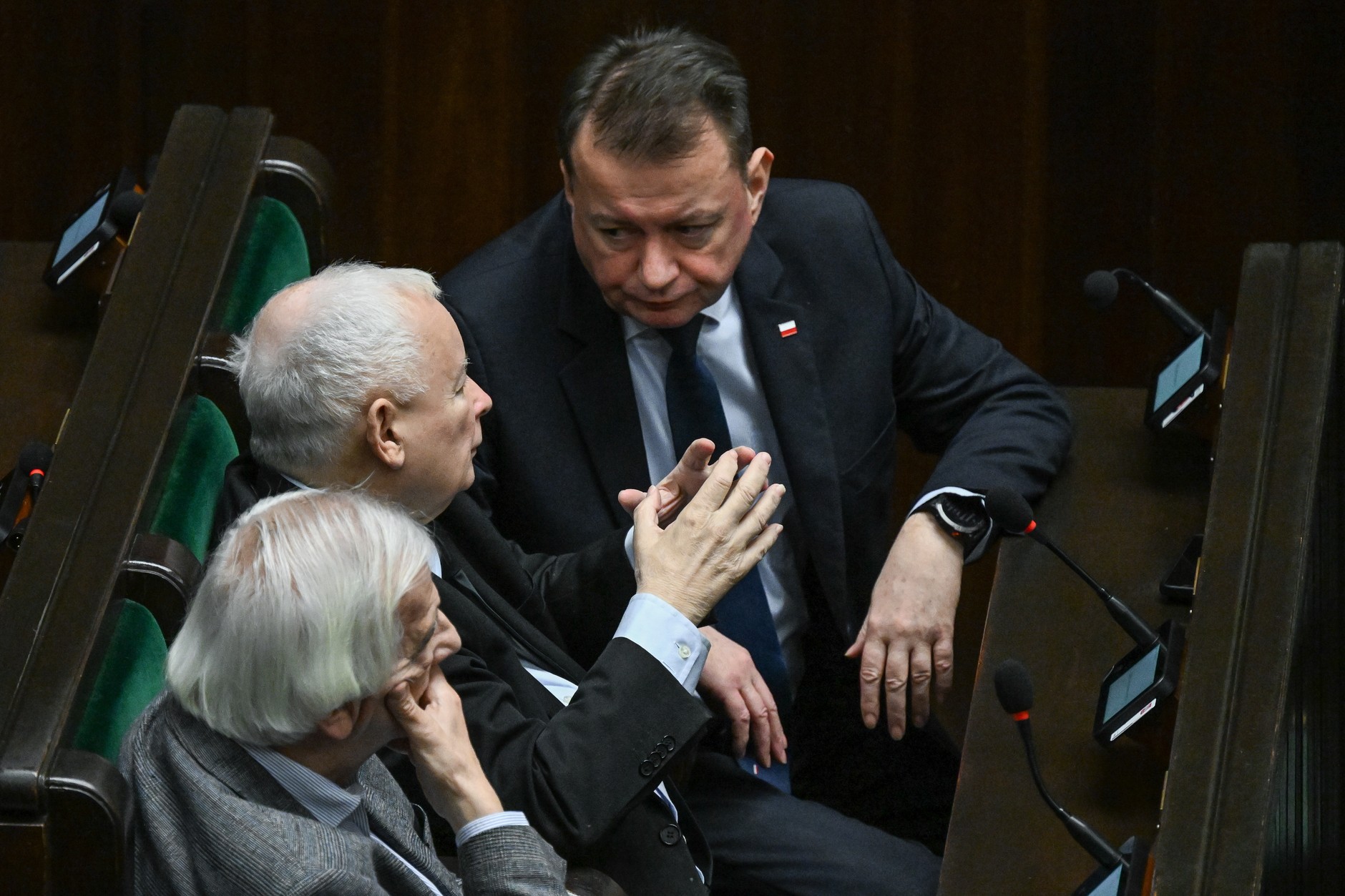 Jarosław Kaczyński, Ryszard Terlecki, Mariusz Błaszczak