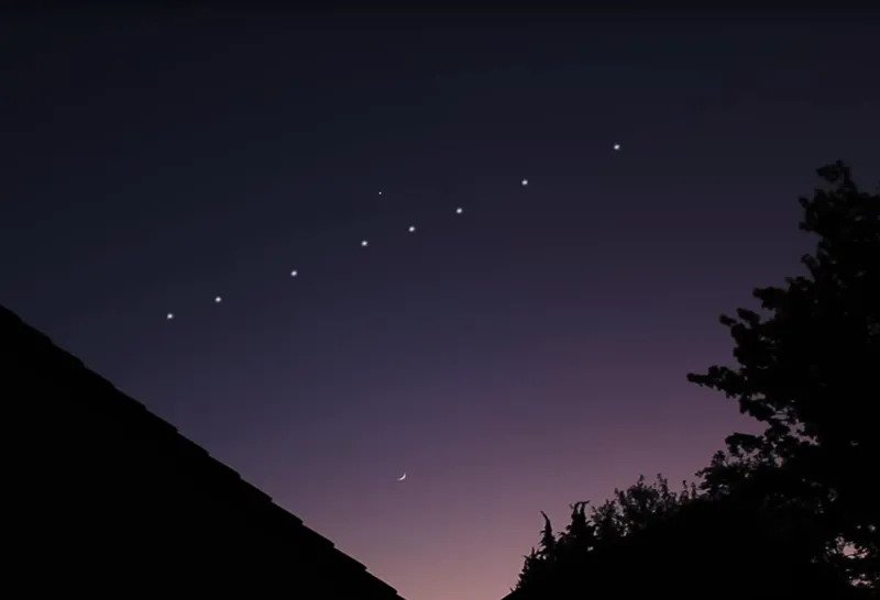 Pociąg Starlinków (zdj. poglądowe)