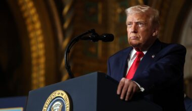 Donald Trump, Floryda, 22 grudnia 2025 r.