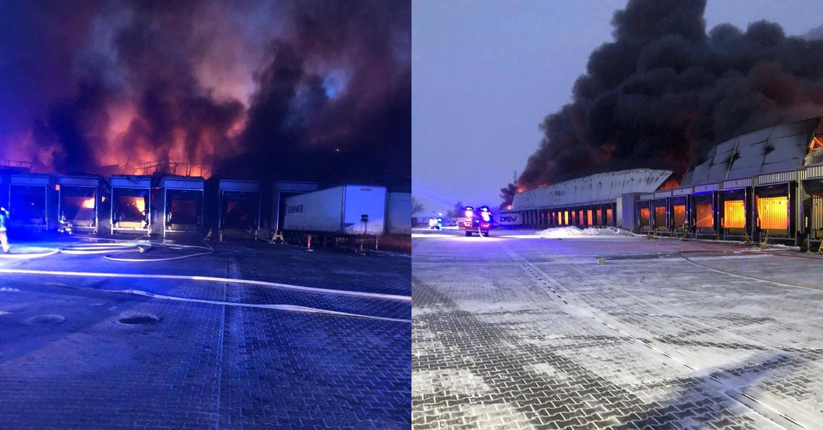 Pożar hali magazynowej w Wielkopolsce - Onet