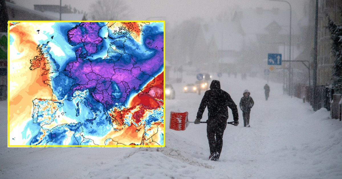 Wir polarny sprowadza wielką zimę do Europy. Potężne mrozy i śnieżyce