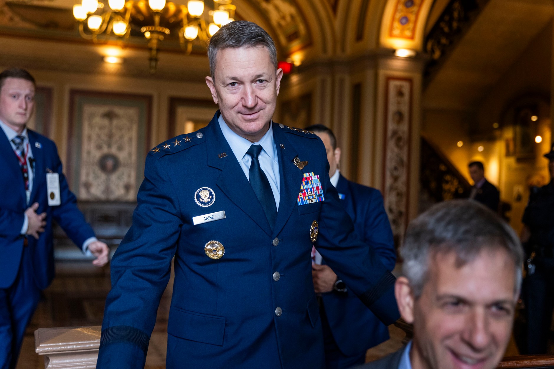 Gen. Dan Caine, Przewodniczący Połączonych Sztabów Sił Zbrojnych, w Kongresie. Waszyngton, 7 stycznia 2026 r.