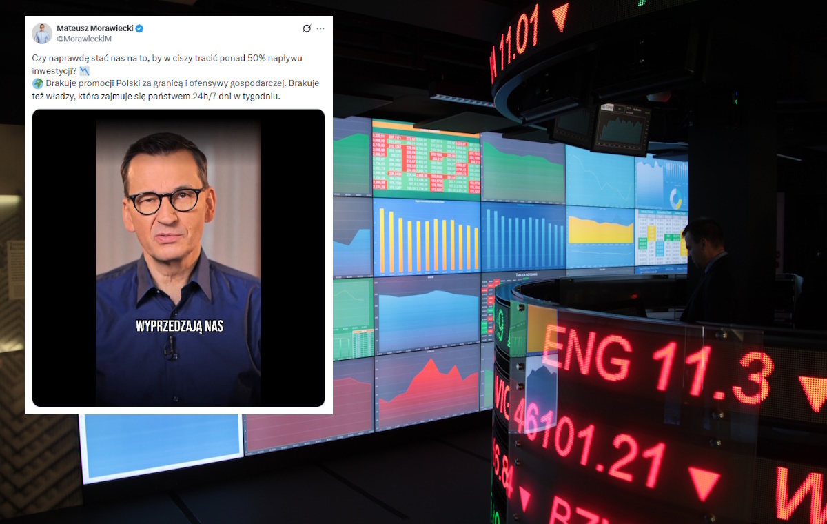 Morawiecki alarmuje ws. drastycznego spadku inwestycji