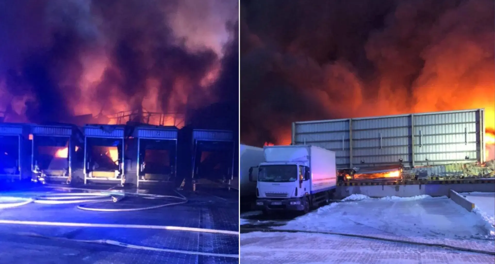 Olbrzymi pożar pod Poznaniem, kłęby dymu widać z daleka. Jest pilny apel władz