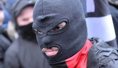 Działacz Antify, zdjęcie ilustracyjne