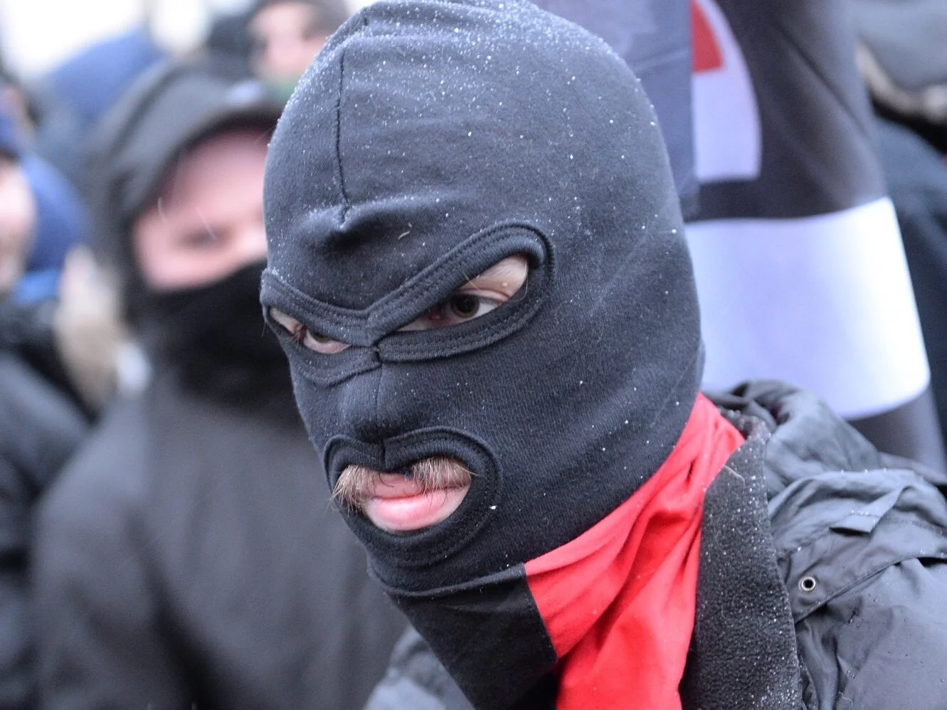 Działacz Antify, zdjęcie ilustracyjne