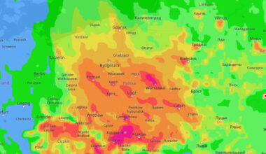 Trujące cząsteczki nad Polską. Czerwone plamy na mapie Europy - Polska