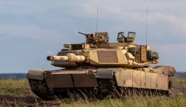 Na zdjęciu czołg Abrams