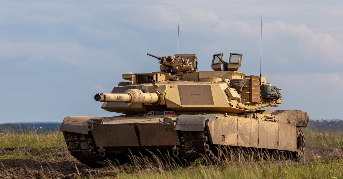 Na zdjęciu czołg Abrams