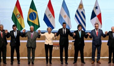 Podpisanie umowy handlowej między Unią Europejską a Mercosurem w Asuncion w Paragwaju, 17 stycznia 2026 r.