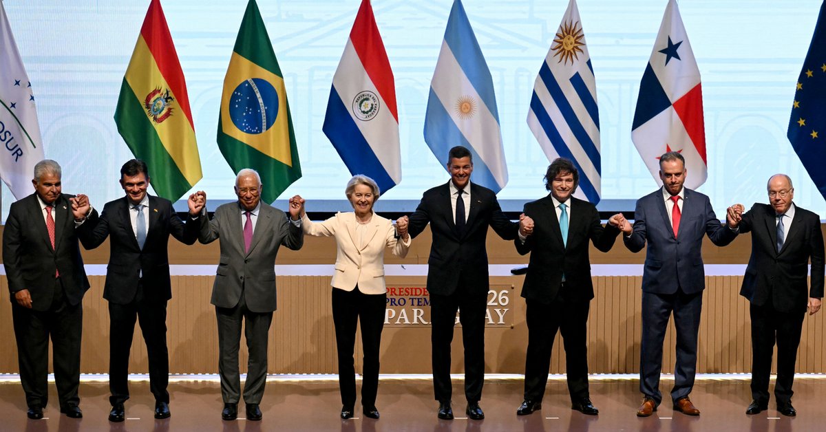 Podpisanie umowy handlowej między Unią Europejską a Mercosurem w Asuncion w Paragwaju, 17 stycznia 2026 r.