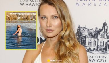 Joannie Moro niestraszny mróz. Wbiegła do stawu w oscarowej kreacji. "Nie gram odwagi"