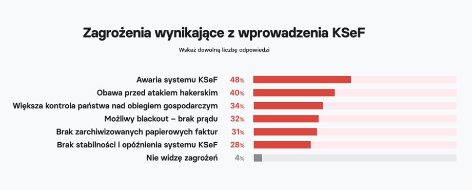Zagrożenia związane z KSeF wskazane przez przedsiębiorców