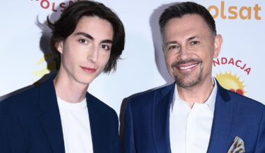 Krzysztof Ibisz z synem Maksymilianem