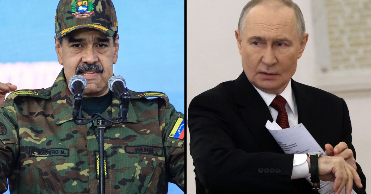 Nicolas Maduro i Władimir Putin
