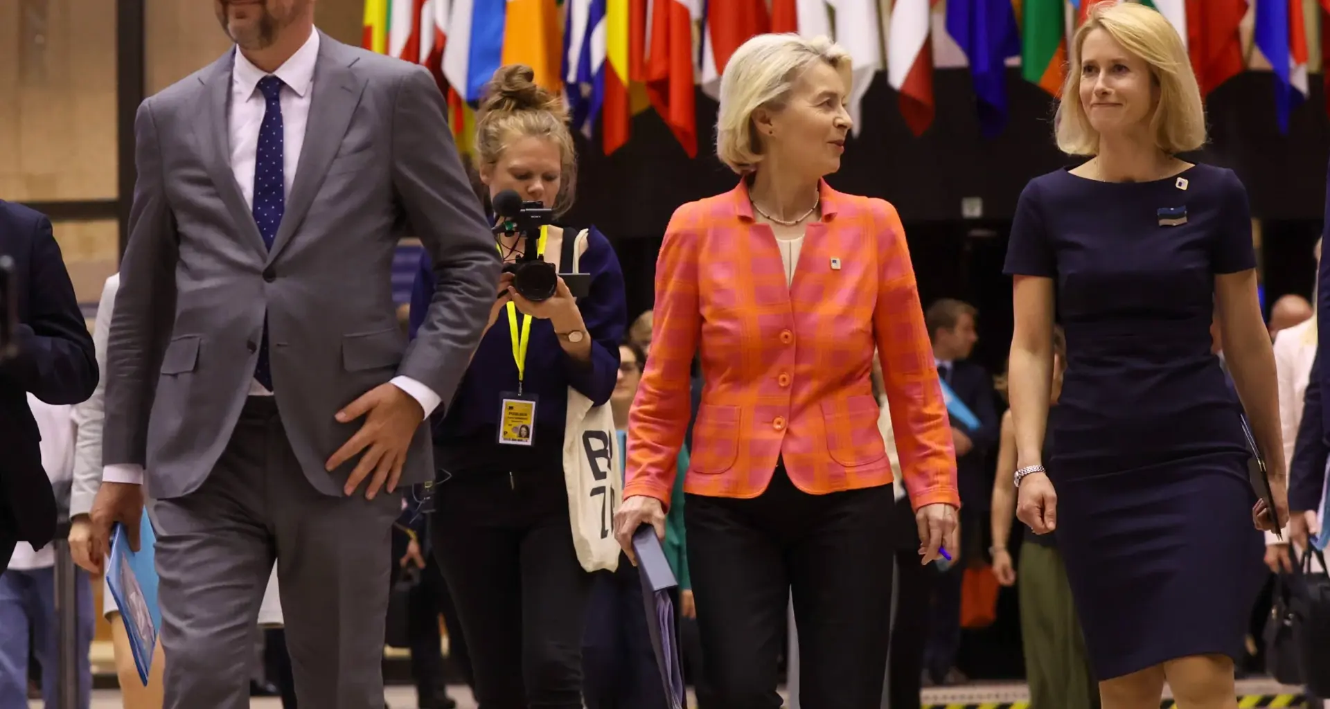 Charles Michel, Ursula von der Leyen i Kaja Kallas