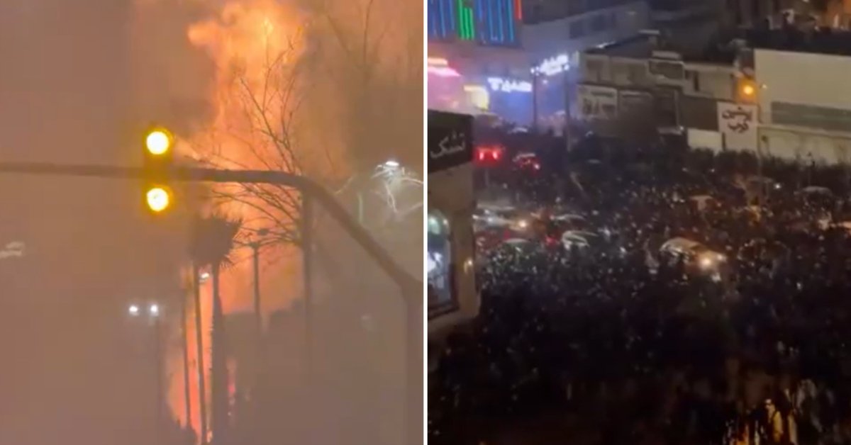 Protesty w Iranie nie ustają, w ogniu stanął budynek rządowy [NAJWAŻNIEJSZE INFORMACJE] - Onet