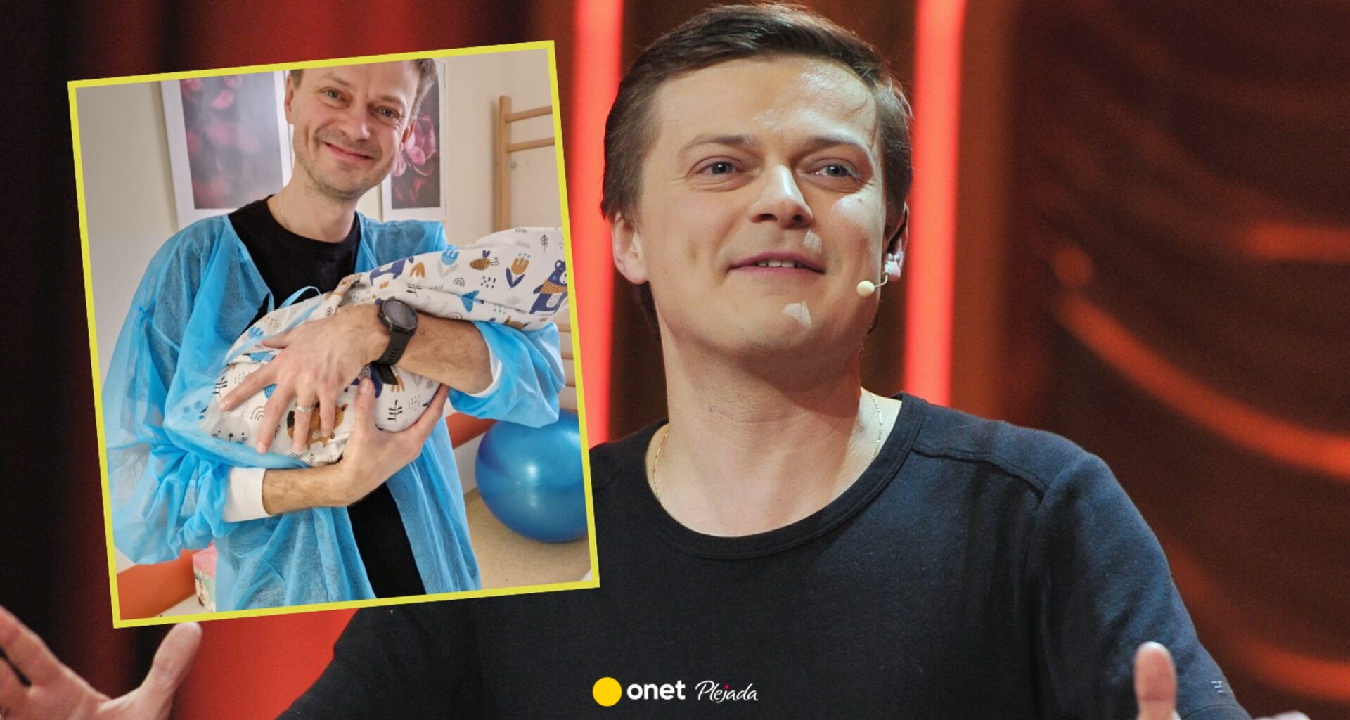 Uwielbiany kabareciarz po raz piąty został tatą. "To zdjęcie nie jest AI"