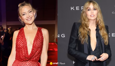 Kate Hudson i Miley Cyrus zaszalały ze stylizacjami. Obie postawiły na głęboki dekolt
