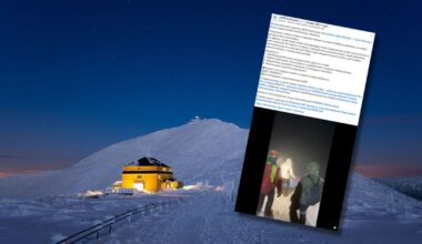 Rodzina z 9-letnim dzieckiem utknęła na Śnieżce. Spóźnili się na ostatnią kolejkę - Onet