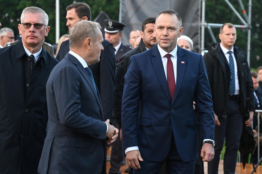 Donald Tusk i Karol Nawrocki