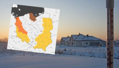 IMGW ostrzega przed siarczystym mrozem i gołoledzią (screen: IMGW)