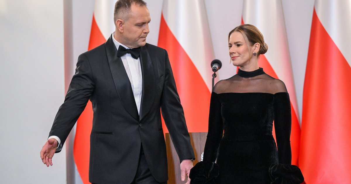 Prezydent RP Karol Nawrocki i pierwsza dama Marta Nawrocka podczas spotkania noworocznego z szefami misji dyplomatycznych akredytowanymi w Rzeczypospolitej Polskiej