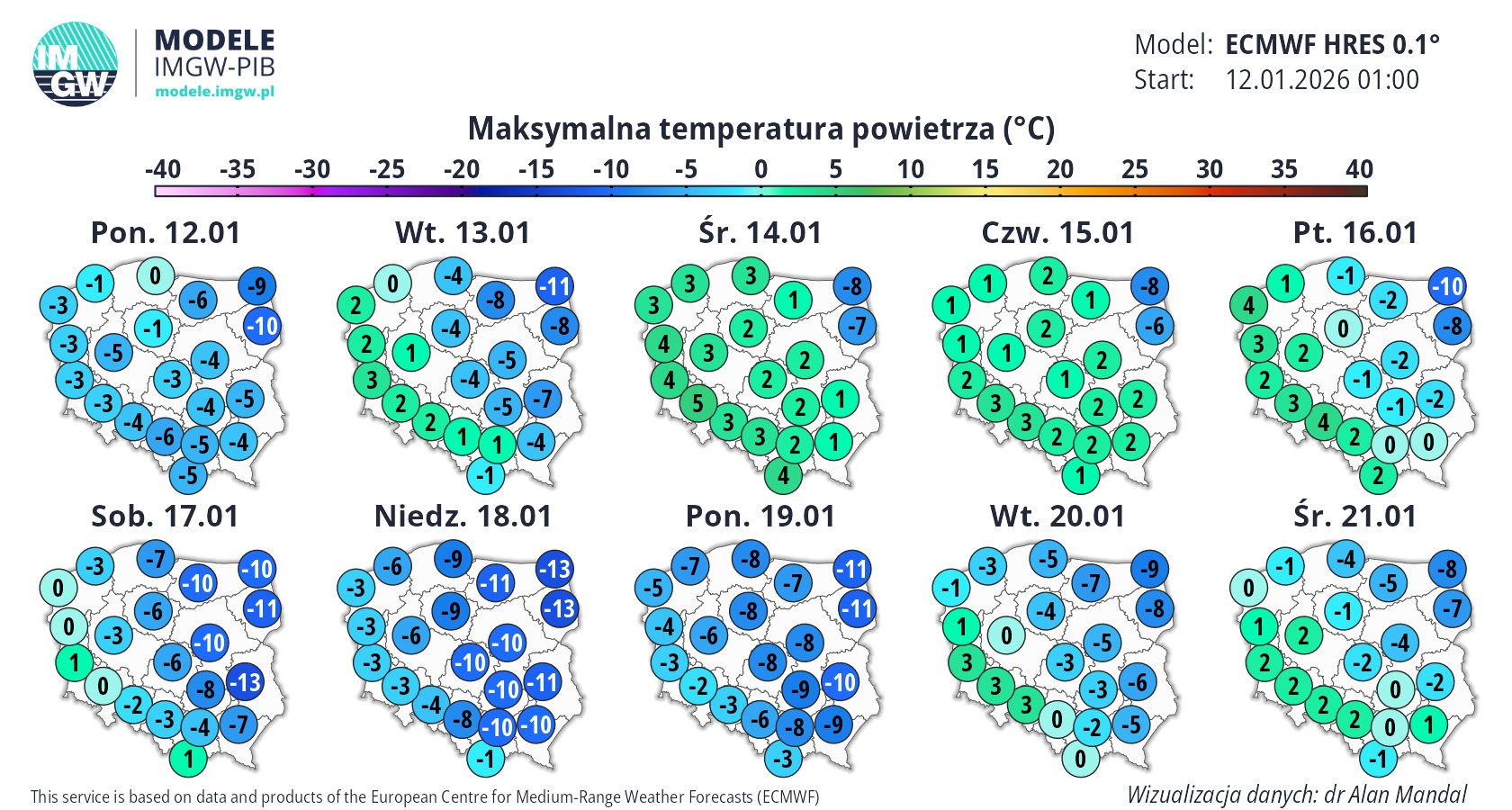 Po krótkiej odwilży do Polski wtargnie nowa fala mrozów