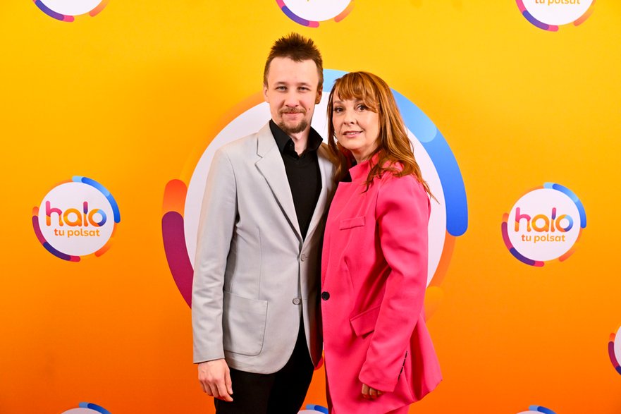 Justyna Sieńczyłło z synem Kajetanem Kamińskim