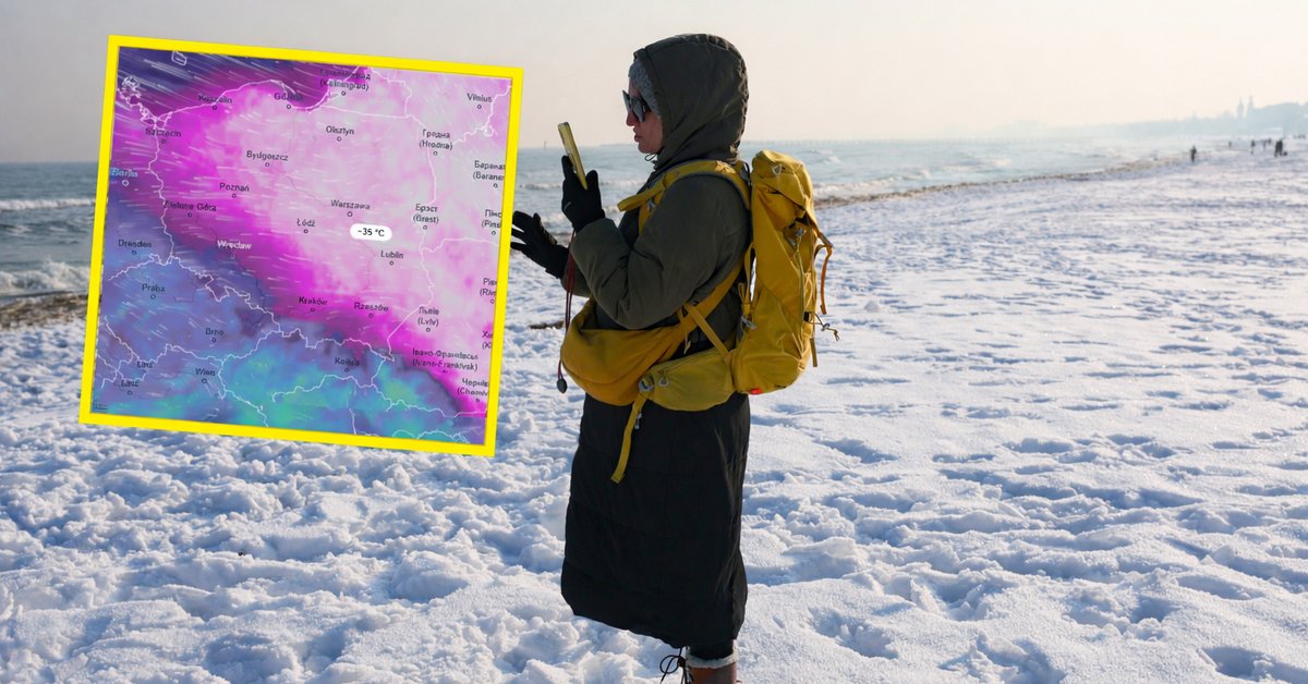 Temperatura odczuwalna w Suwałkach spadła do -26 st. C