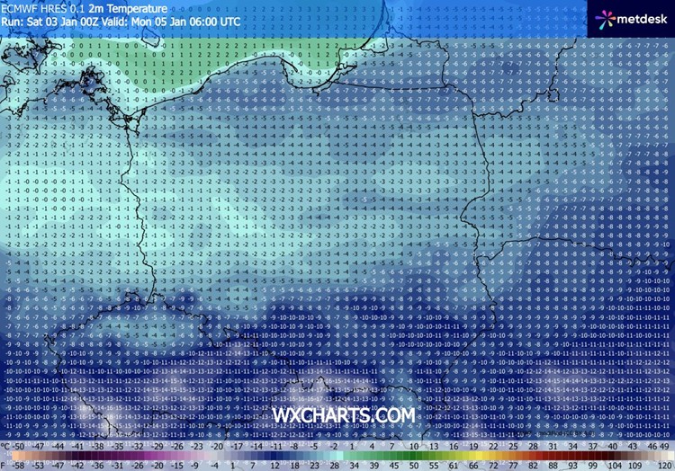 W nocy silny mróz ściśnie w południowej Polsce
