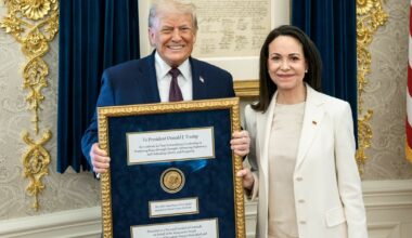 Trump otrzymał Nobla od wenezuelskiej opozycjonistki. Komitet wydał oświadczenie