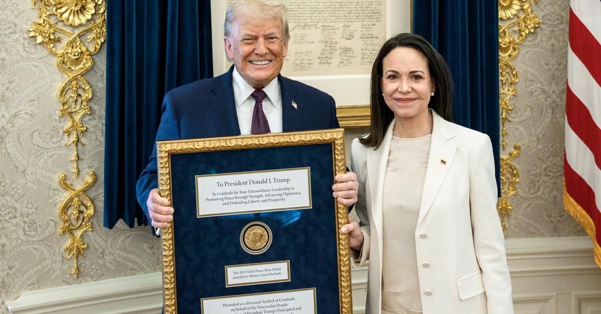 Trump otrzymał Nobla od wenezuelskiej opozycjonistki. Komitet wydał oświadczenie