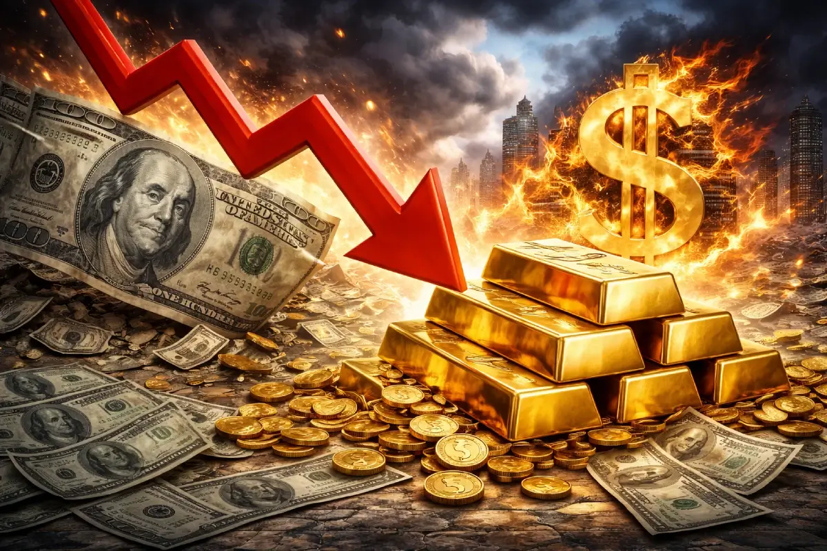 AI ChatGPT Złoto, dolar, spadki, krach
