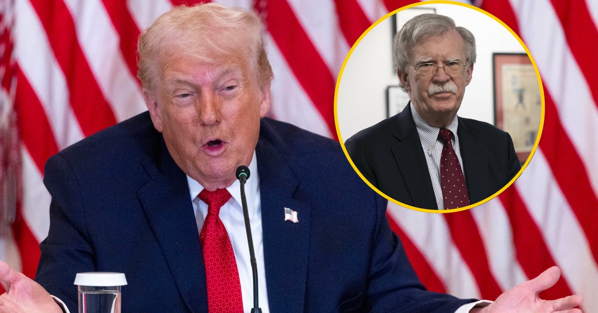 Na zdjęciu głównym prezydent Stanów Zjednoczonych Donald Trump, Waszyngton, USA, 16 stycznia 2026 r. W ramce były doradca ds. bezpieczeństwa narodowego prezydenta Trumpa, ambasador John Bolton (zdj. poglądowe)