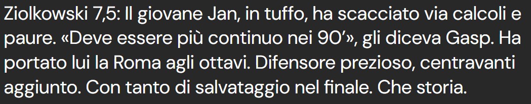 Prawdziwy szał zapanował we włoskiej prasie po występie Jana Ziółkowskiego