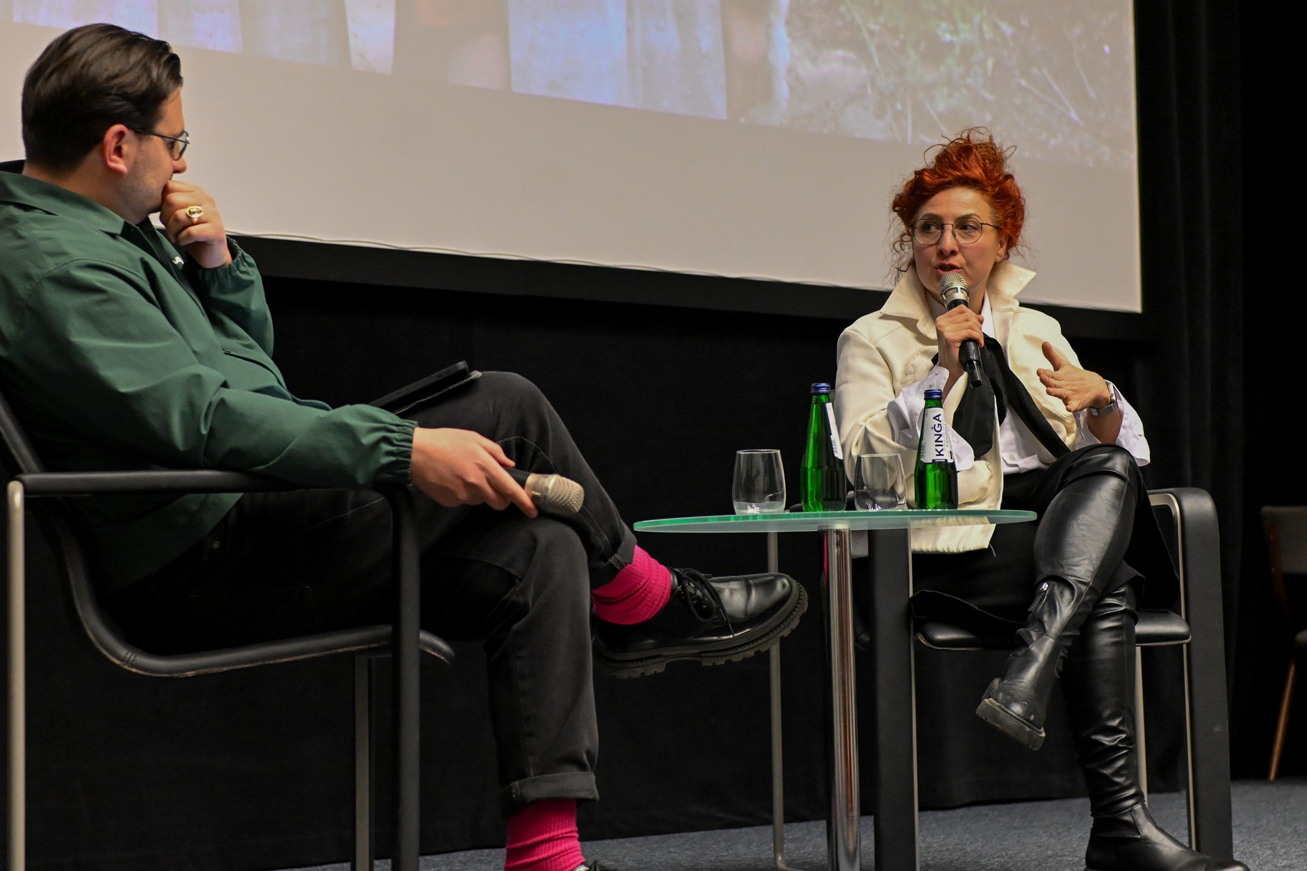 Małgosia Turzańska podczas spotkania z krakowskimi widzami