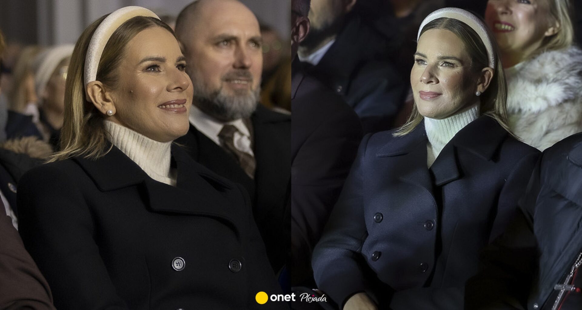 Marta Nawrocka w biało-czarnej stylizacji. Wszyscy patrzyli na jeden detal