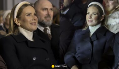 Marta Nawrocka w biało-czarnej stylizacji. Wszyscy patrzyli na jeden detal