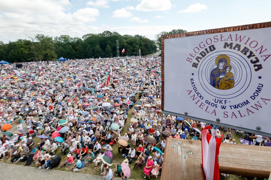 Uczestnicy XXXIII Pielgrzymki Rodziny Radia Maryja na Jasnej Górze, 14 lipca 2024 r. 