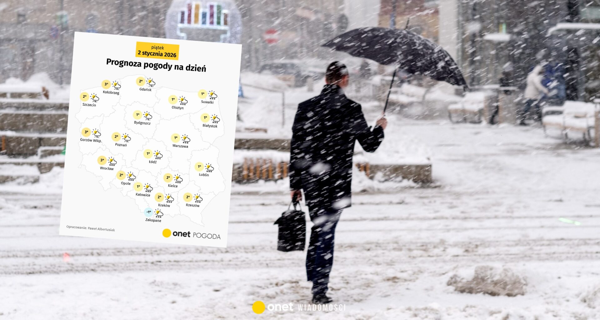 W piątek szykują się burze śnieżne. Sprawdź, gdzie pogoda da się mocno we znaki