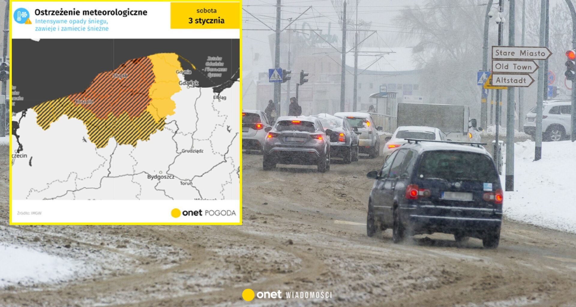 Śnieżyca sparaliżuje część Polski. Spadnie 40 cm, jest pomarańczowy alert IMGW