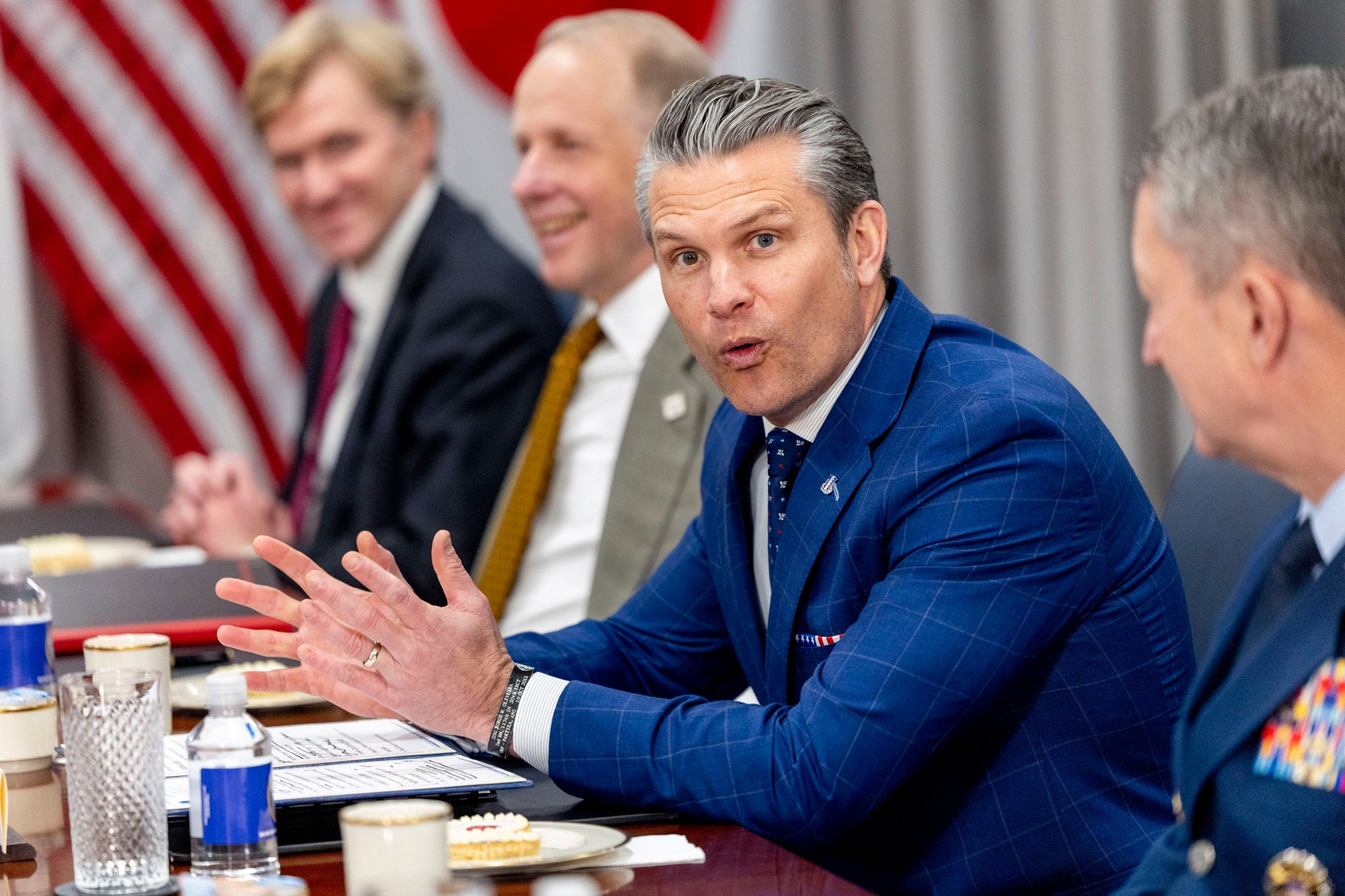 Sekretarz obrony USA Pete Hegseth w Pentagonie w Arlington w stanie Wirginia, USA, 15 stycznia 2026 r.