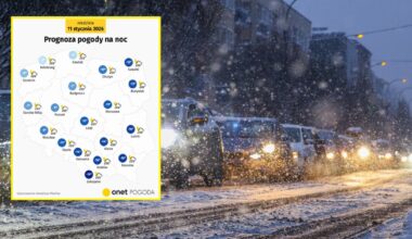 Noc z dwucyfrowym mrozem i w całej Polsce ze śniegiem